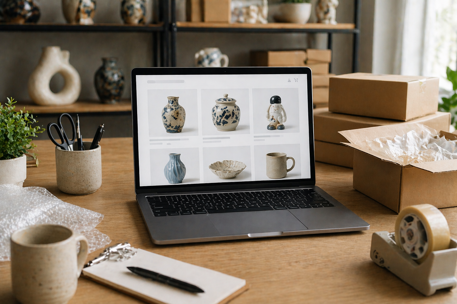 A Shopify catalogue being reviewed for search visibility